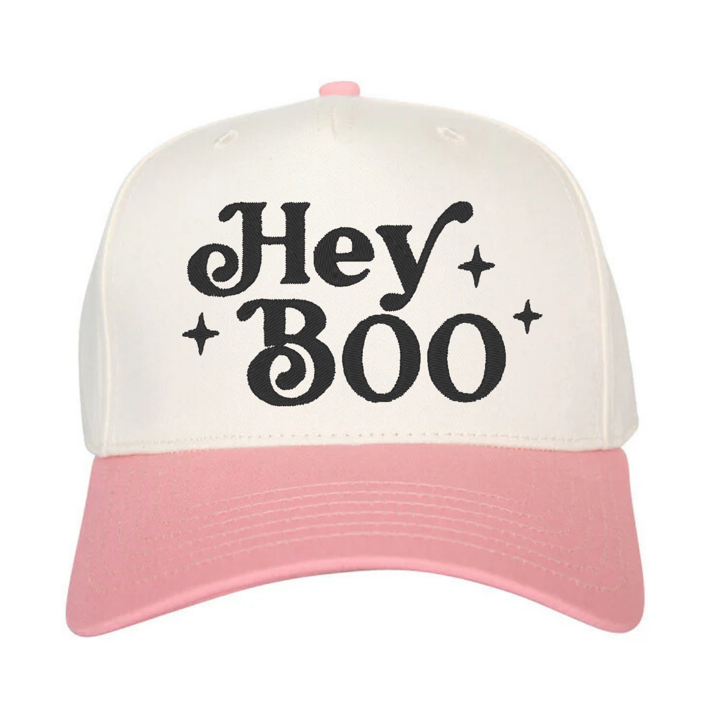Embroidered Hats-HEY BOO