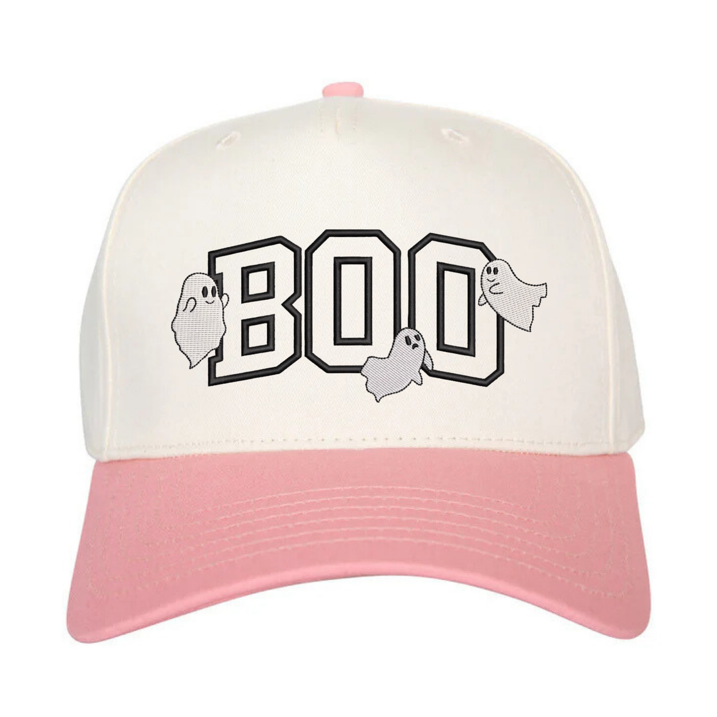 Embroidered Hats- BOO with Ghost