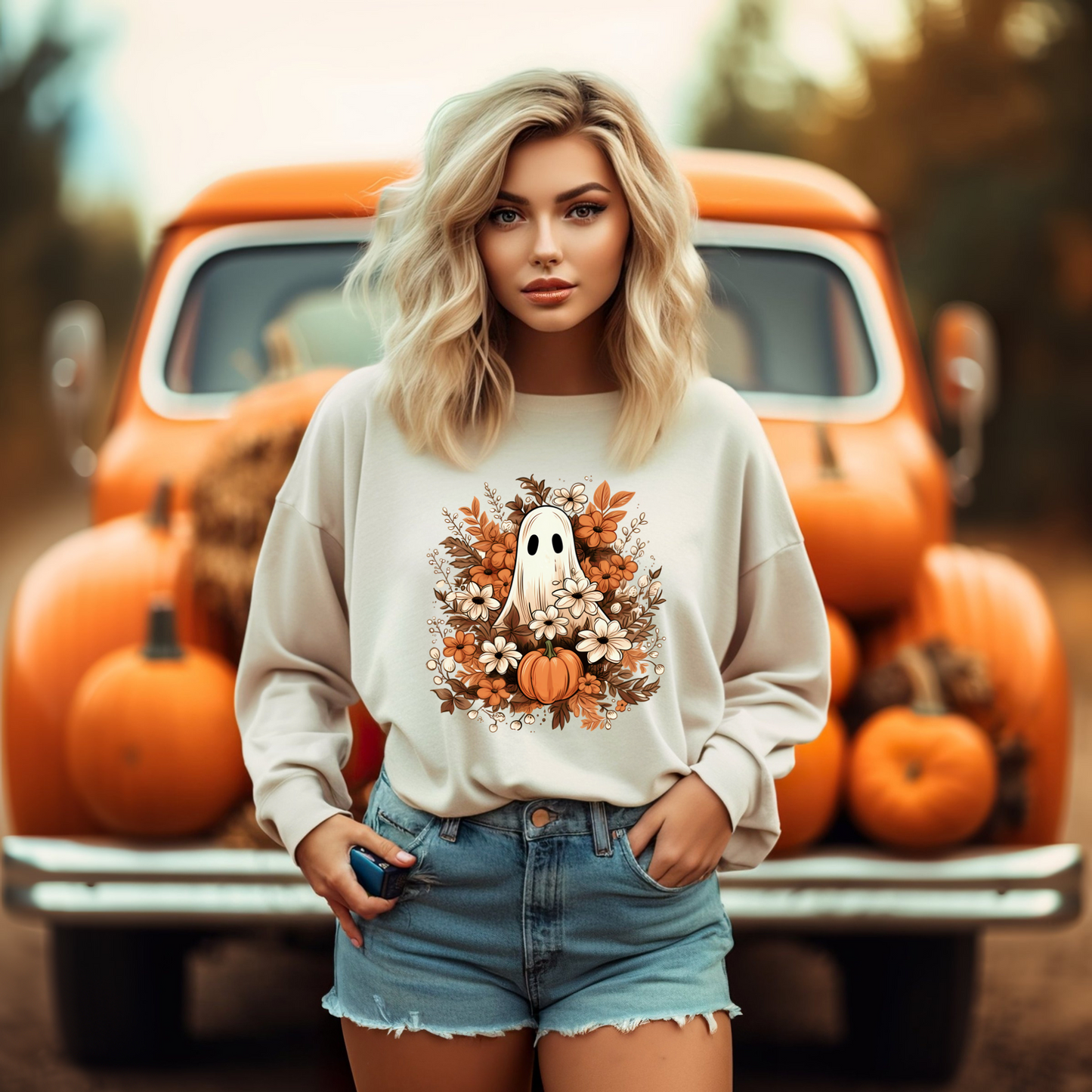Teeshirt or Sweatshirt- Ghost in the Garden