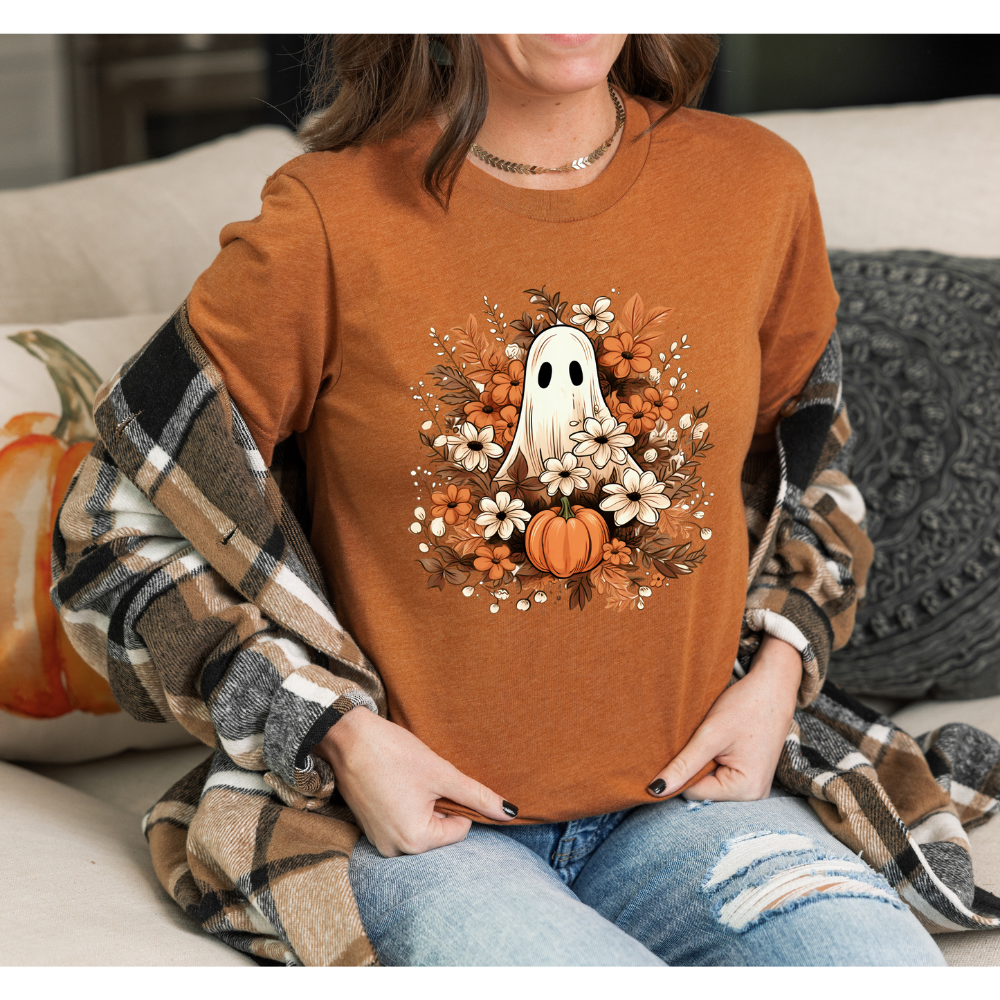 Teeshirt or Sweatshirt- Ghost in the Garden