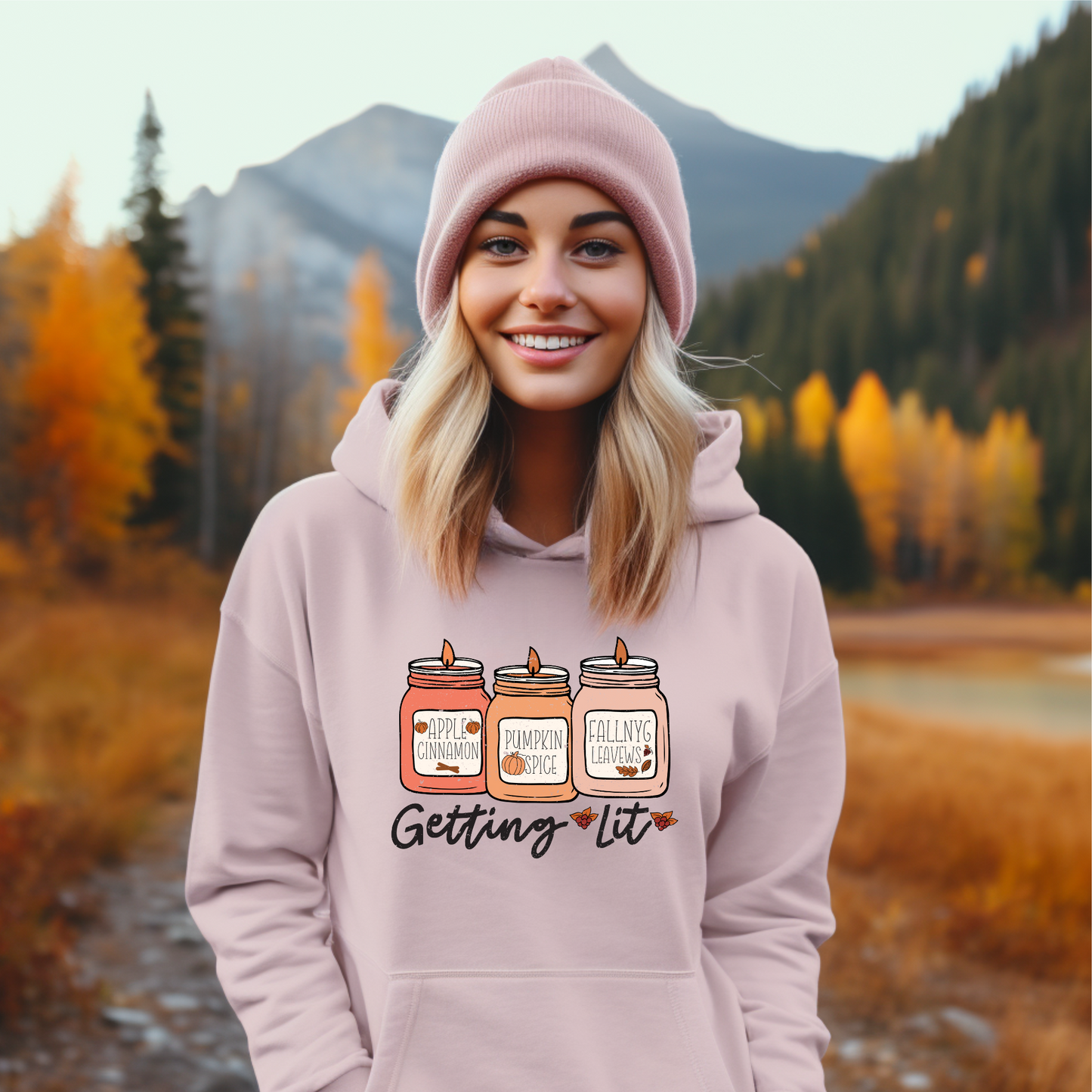 Hoodie Sweatshirt- Getting Lit