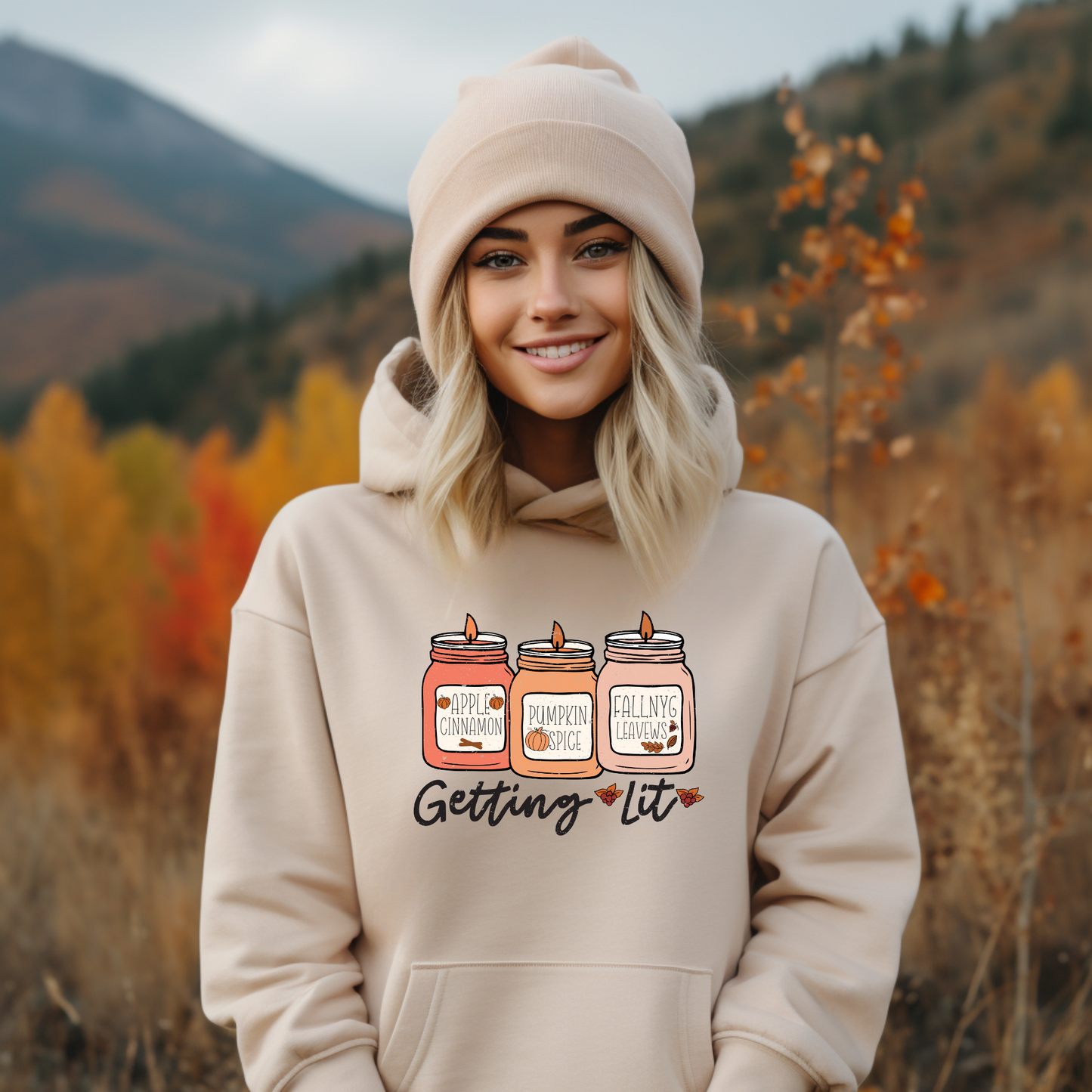 Hoodie Sweatshirt- Getting Lit