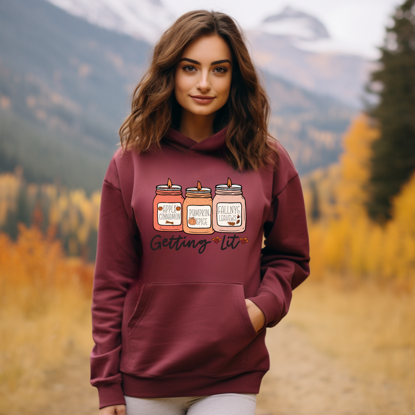 Hoodie Sweatshirt- Getting Lit
