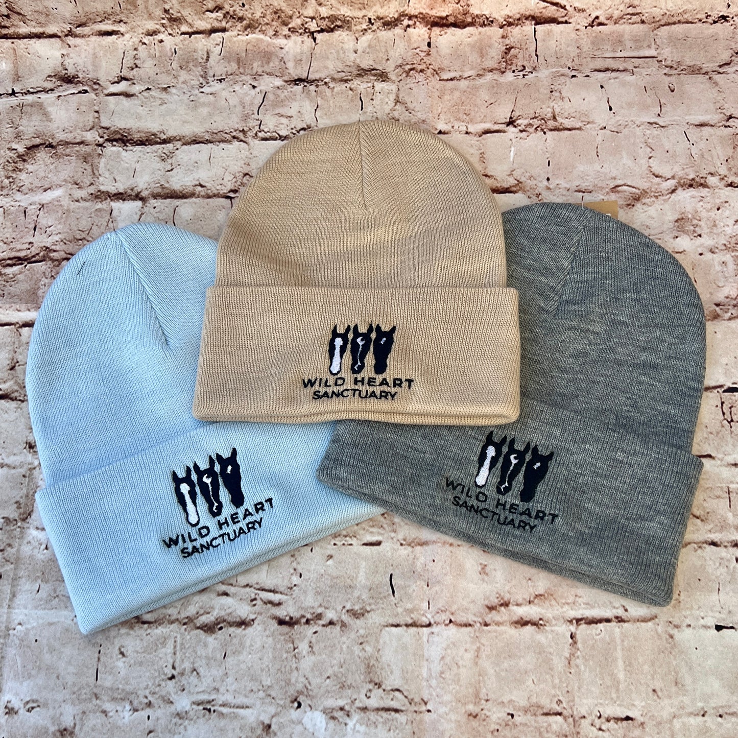 Embroidered Beanies- Wild Heart Sanctuary Embroidered logo