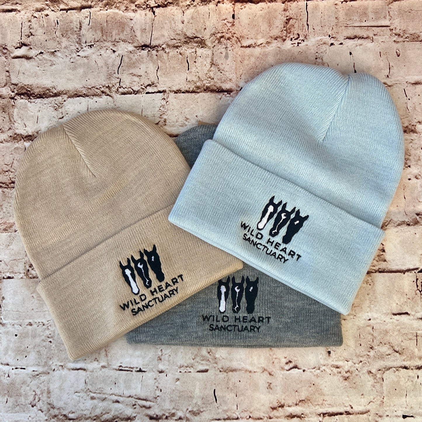 Embroidered Beanies- Wild Heart Sanctuary Embroidered logo