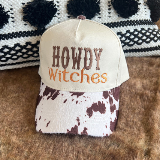 Embroidered Hats- Howdy Witches