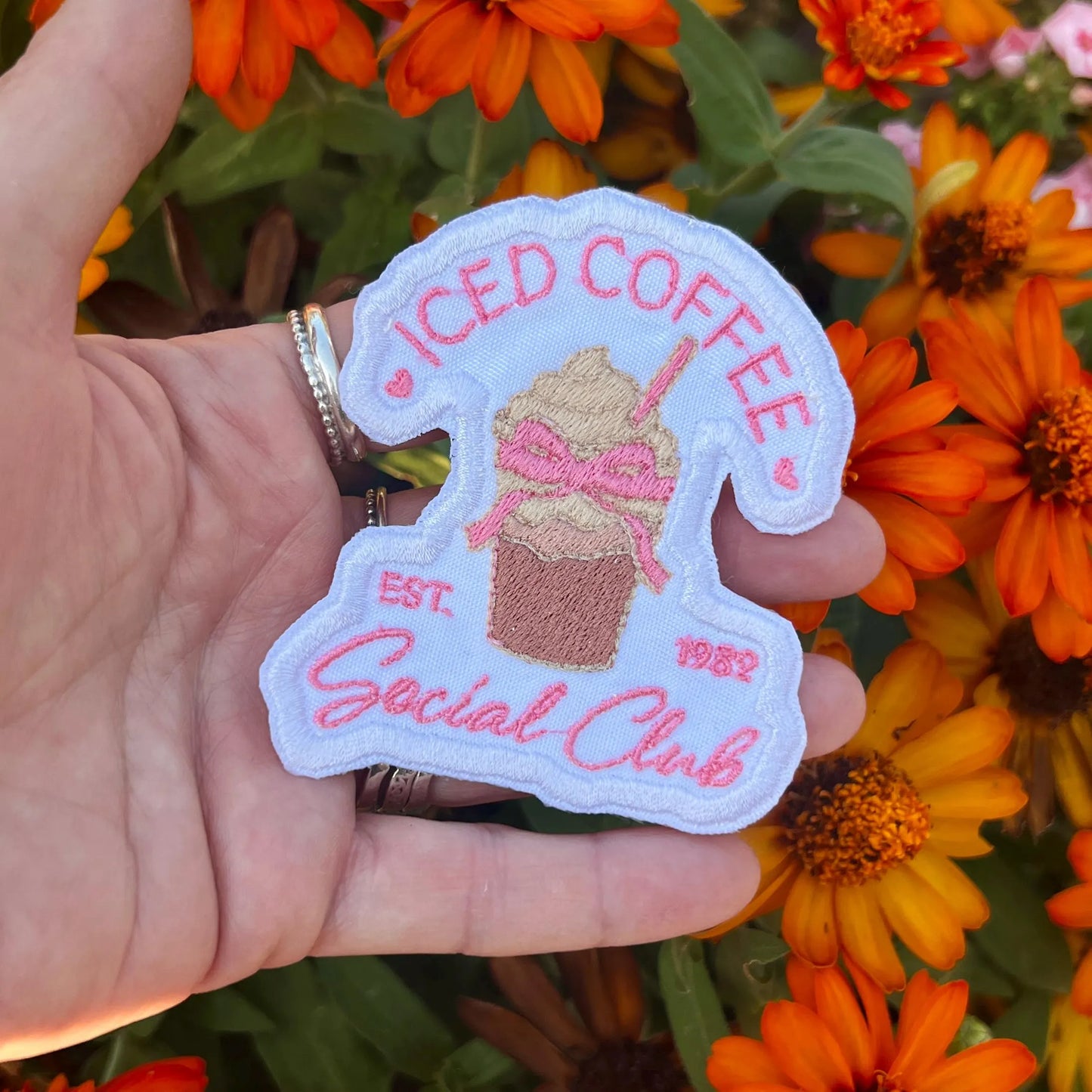 Embroidered Patches - Iced Coffee Social Club