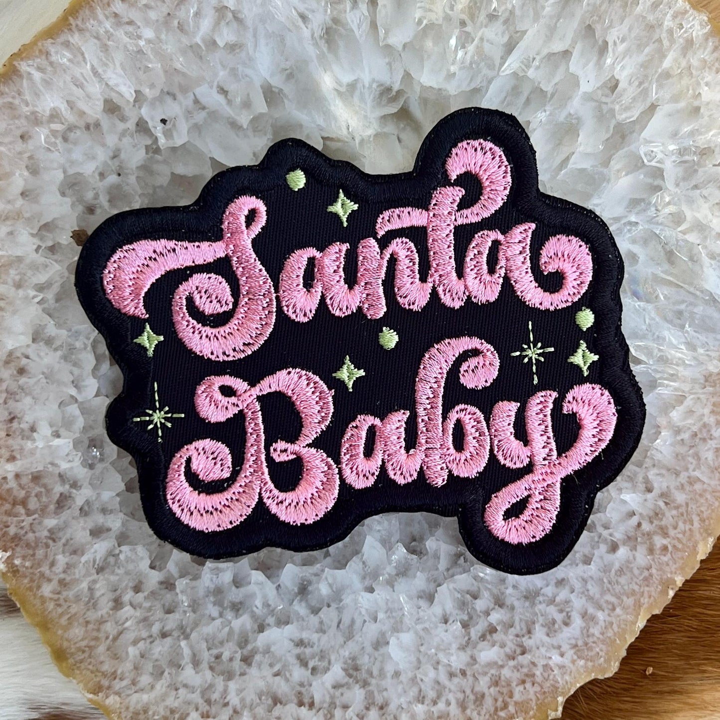 Embroidered Patches - Santa Baby