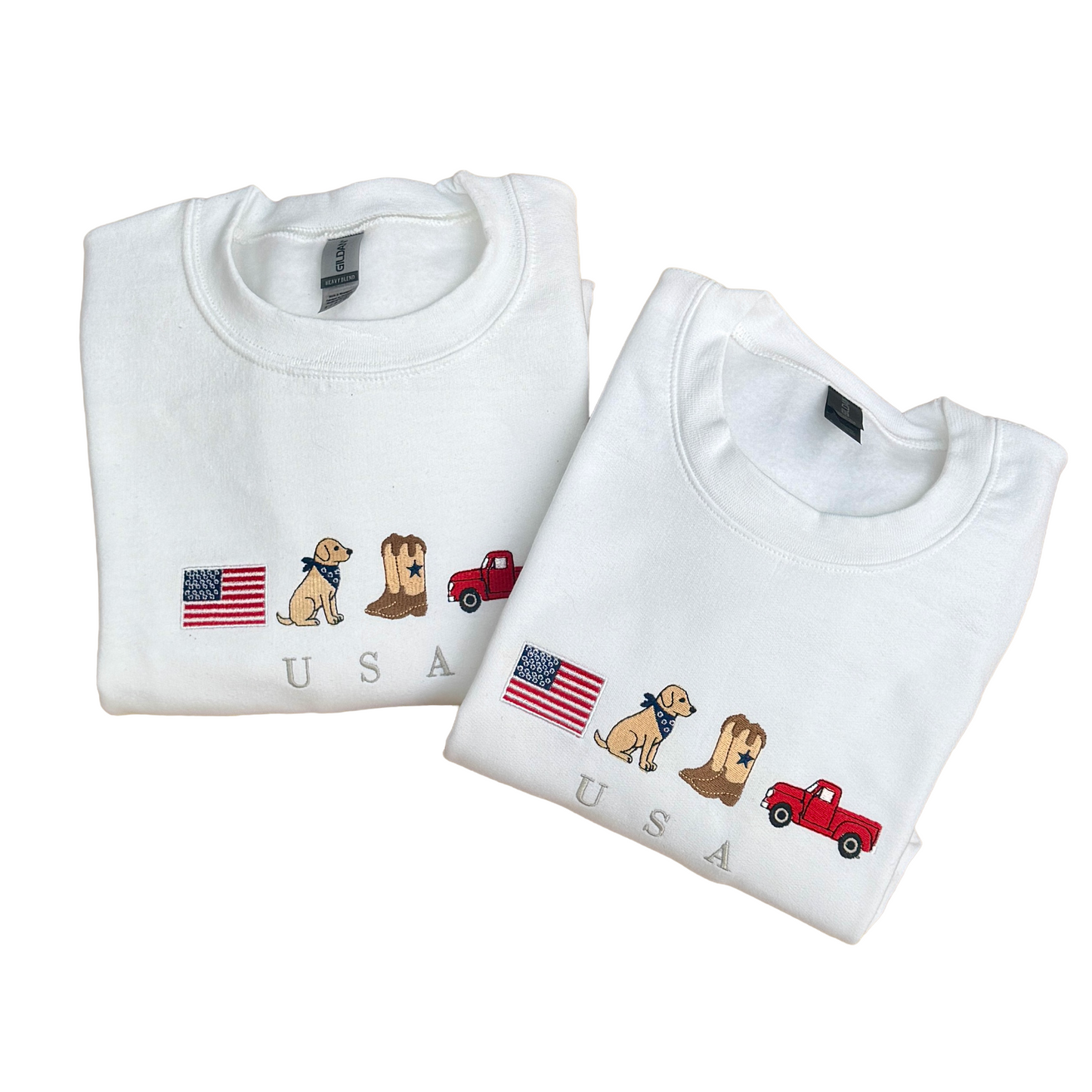 Embroidered Sweatshirt - Small Town USA