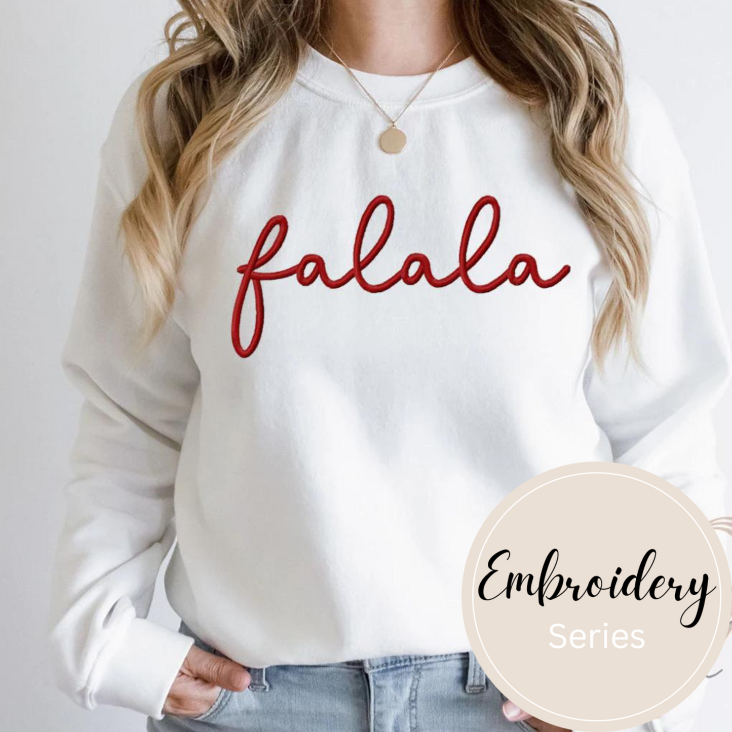 Embroidered Sweatshirt - Holiday Collection Falala