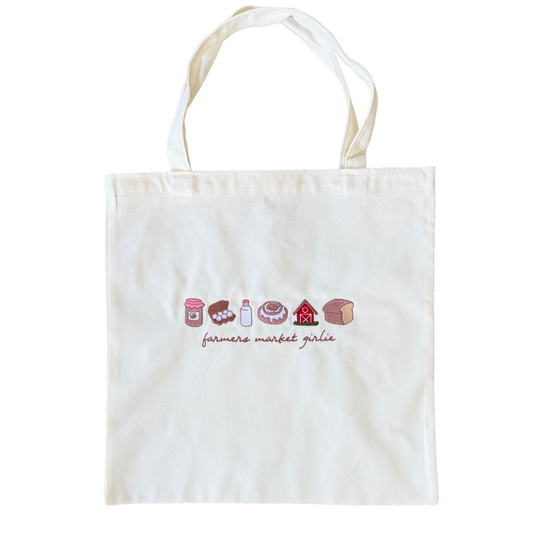 Tote Bags - farmers market girlie