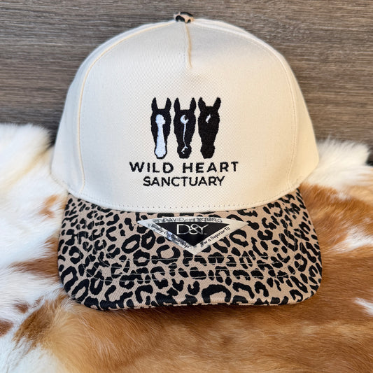 Embroidered Hats- Wild Heart Sanctuary Leopard brim