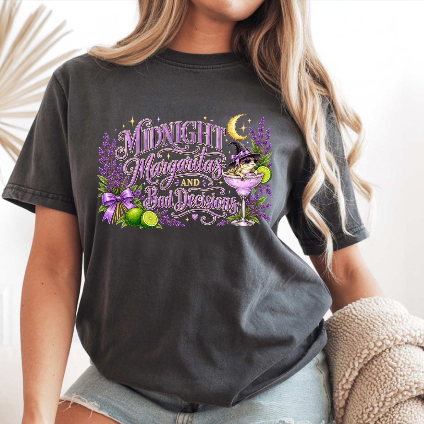 Comfort Colors shirt - Midnight Margarita's & Bad Decisions