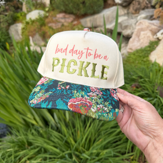 Embroidered Hats- Bad day to be a pickle