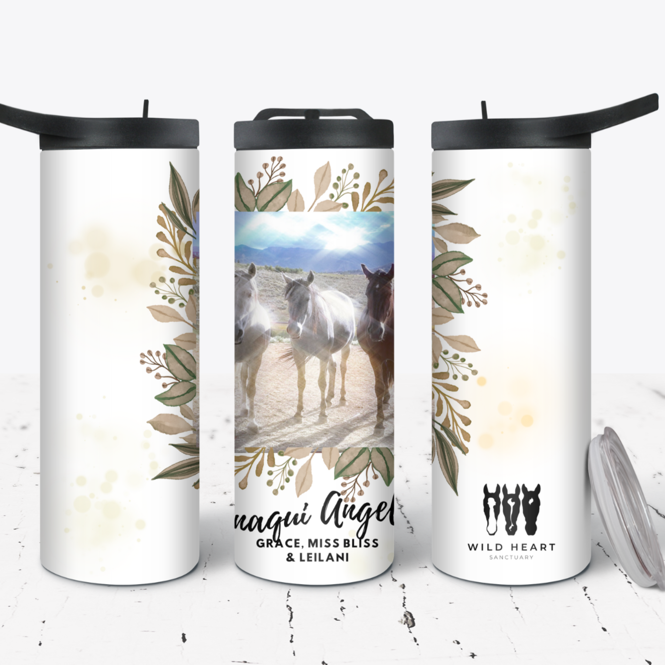 Hydration Duo Bottle 25oz Duo Skinny Tumbler - Onaqui Angels-Wild Heart Sanctuary