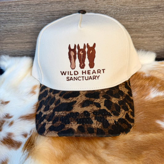 Embroidered Hats- Wild Heart Sanctuary Dark Cheetah