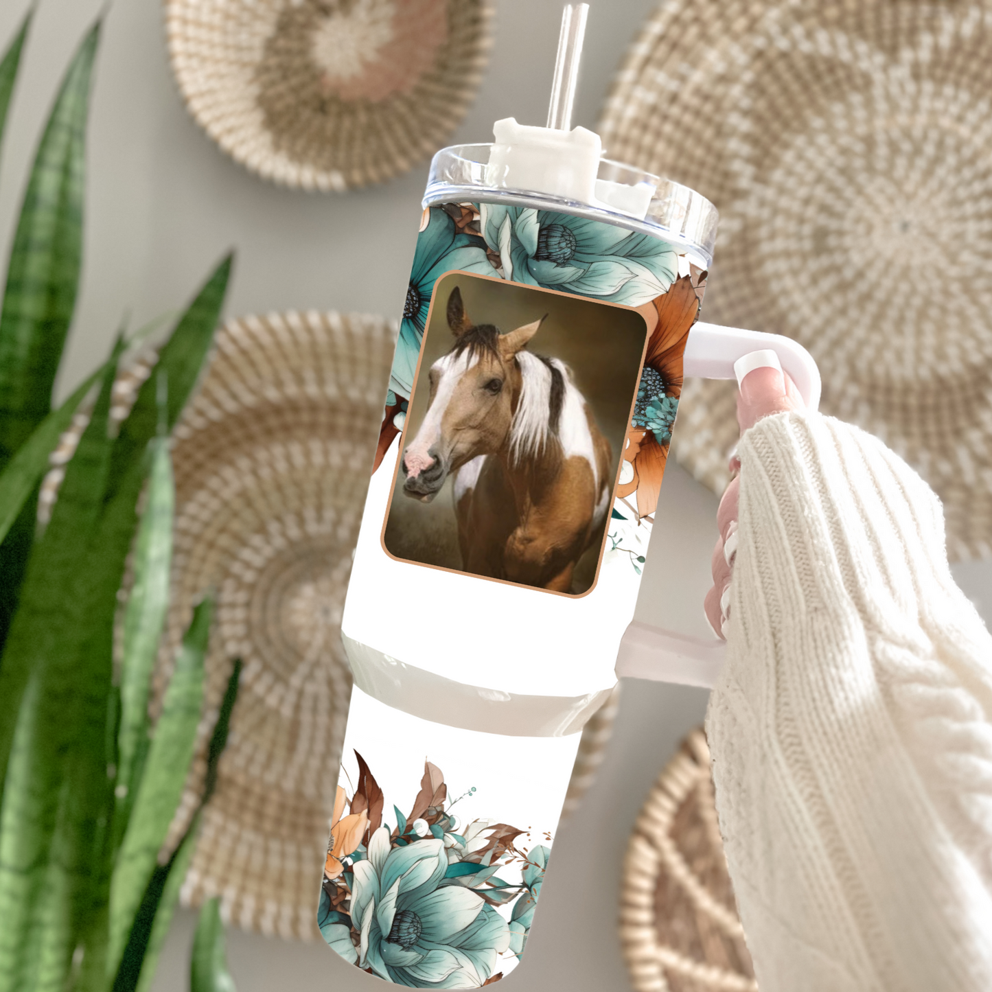 Traveler Tumbler 40 oz- Wild Horses - Wild Heart Sanctuary