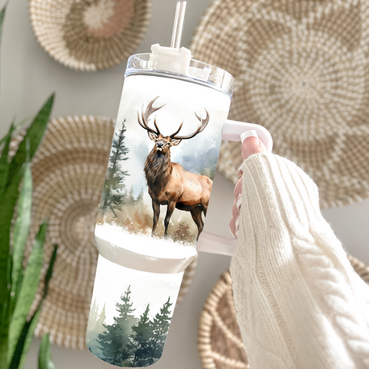 Traveler Tumbler 40 oz- Wild Elk Mountains