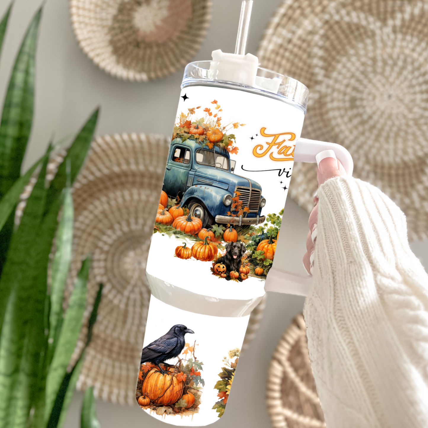 Traveler Tumbler 40 oz- Vintage Fall Vibes