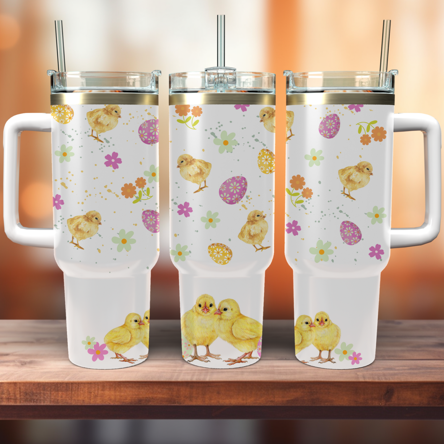 Traveler Tumbler 40 oz - Spring Chicks