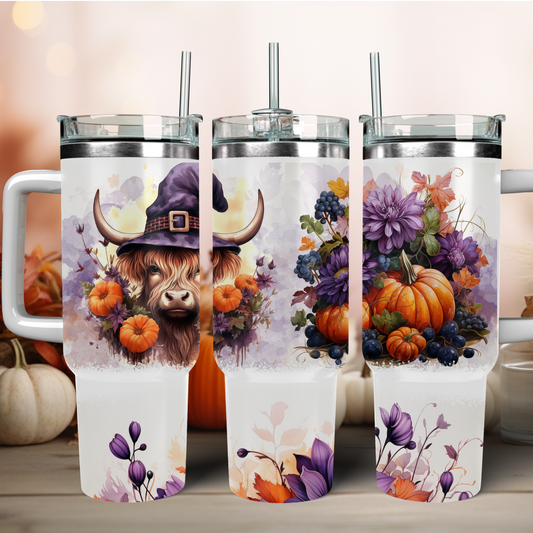 Traveler Tumbler 40 oz- Highlander Witch & Floral