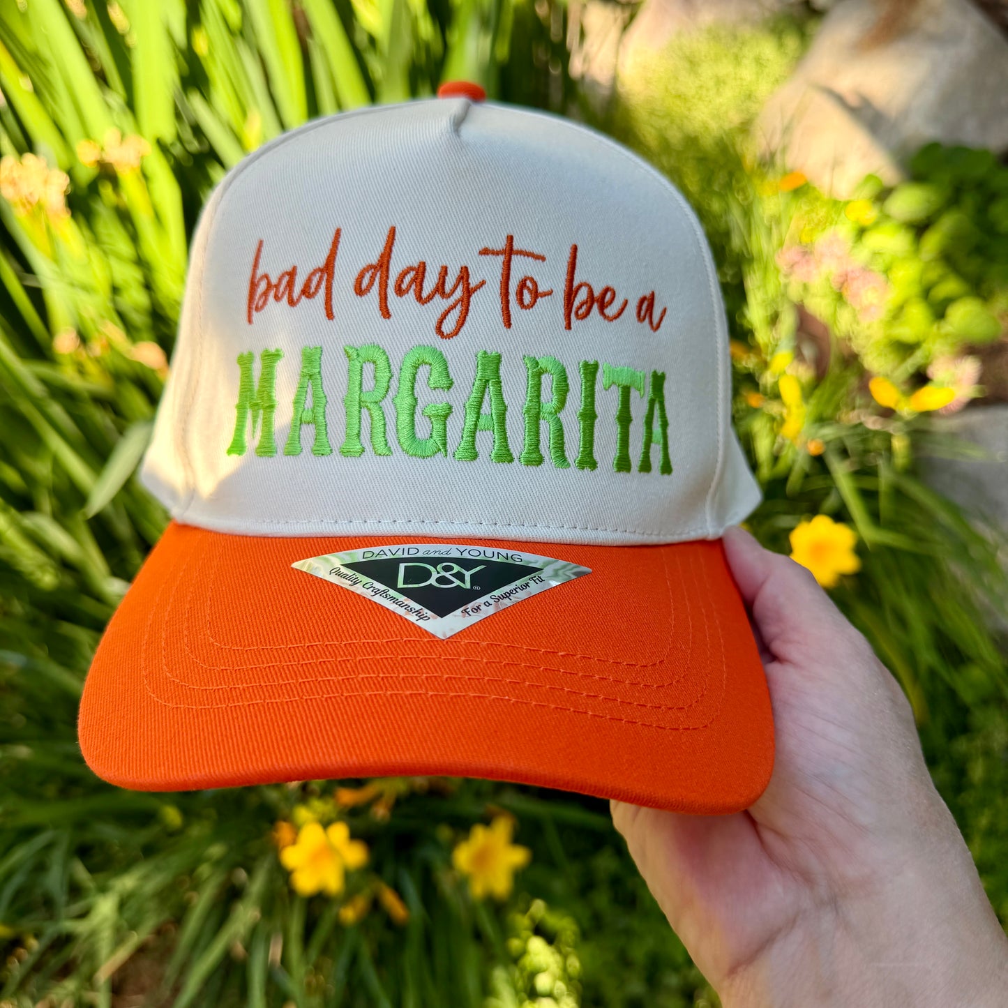 Embroidered Hats- bad day to be a MARGARITA