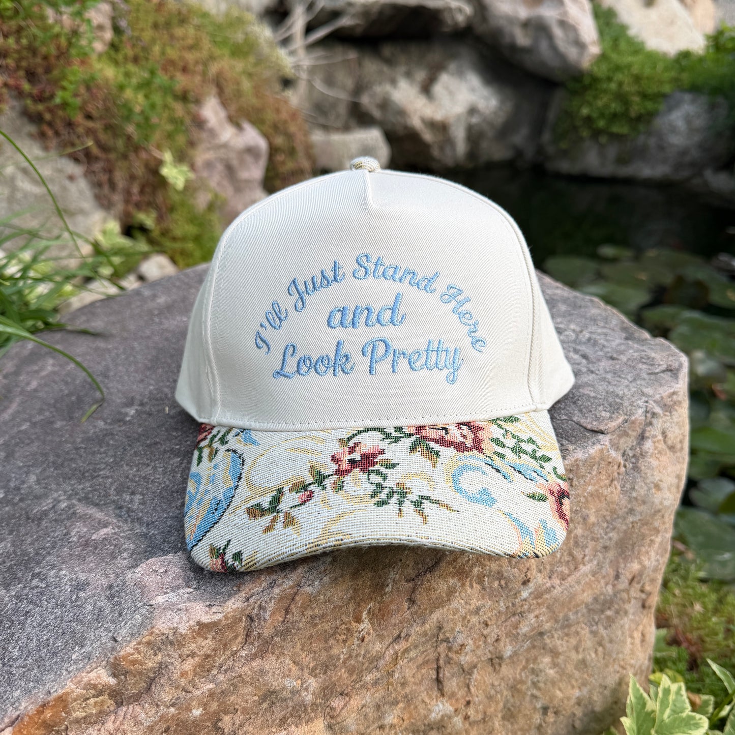 Embroidered Hats- I'll just stand here and look pretty