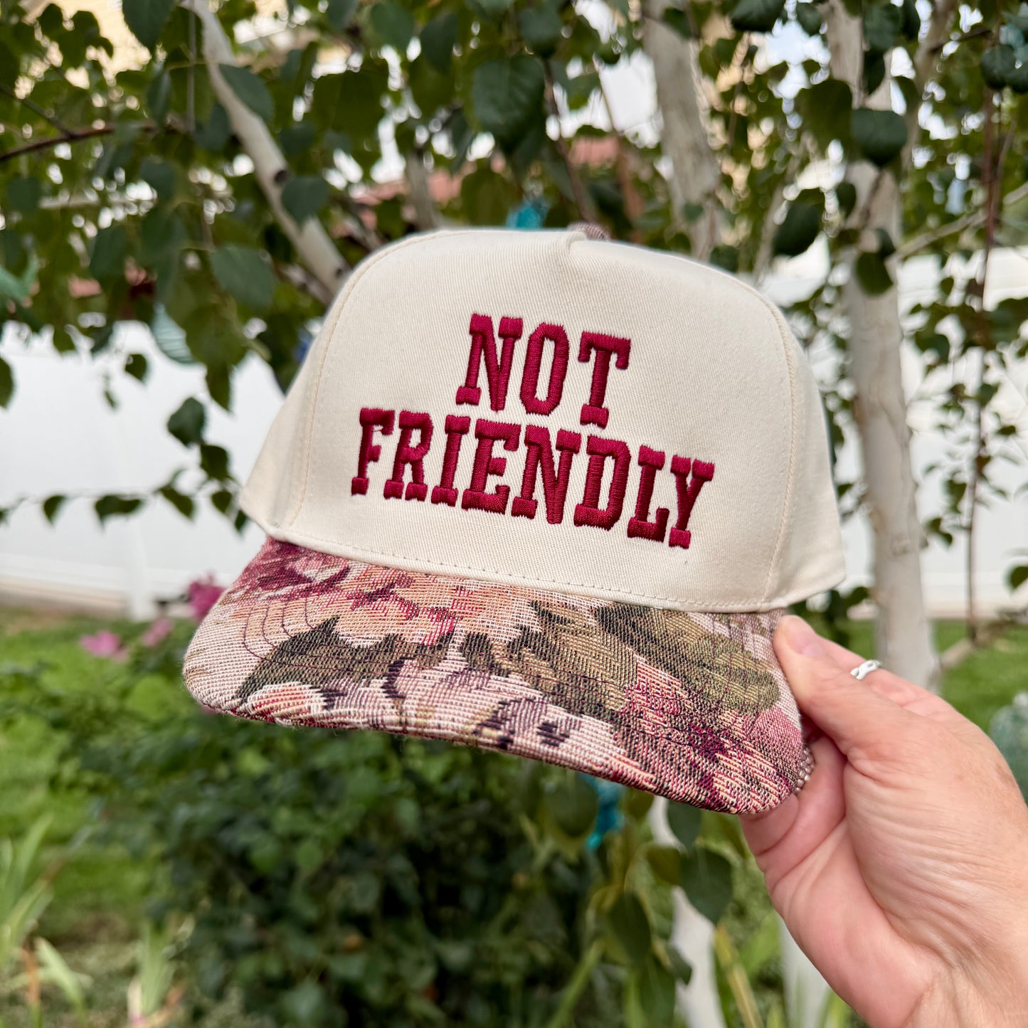 Embroidered Hats- NOT FRIENDLY