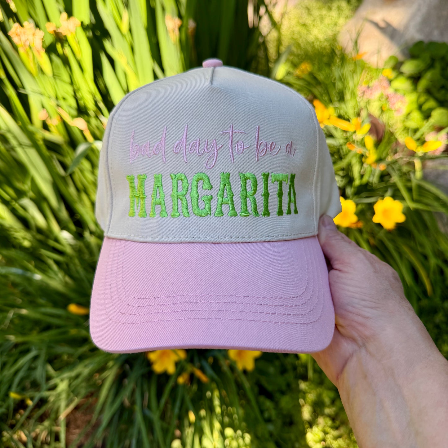 Embroidered Hats- bad day to be a MARGARITA