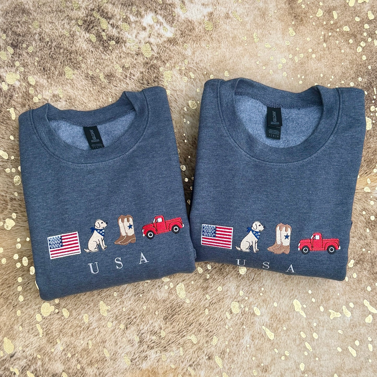 Embroidered Sweatshirt - Small Town USA