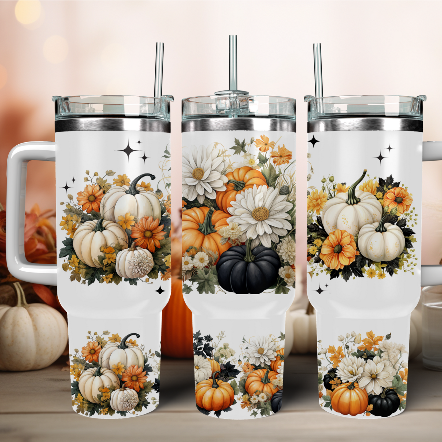 Traveler Tumbler 40 oz- Pumpkin Patch