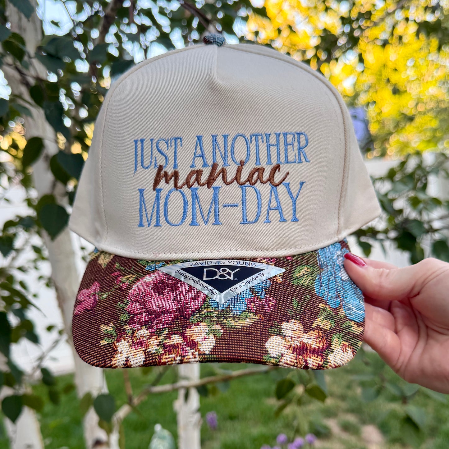 Embroidered Hats- Just another manic MOM-Day