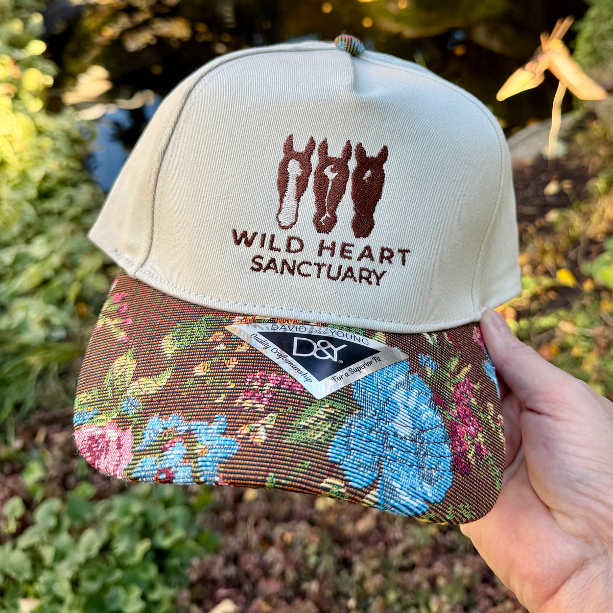 Embroidered Hats- Wild Heart Sanctuary Floral Brim