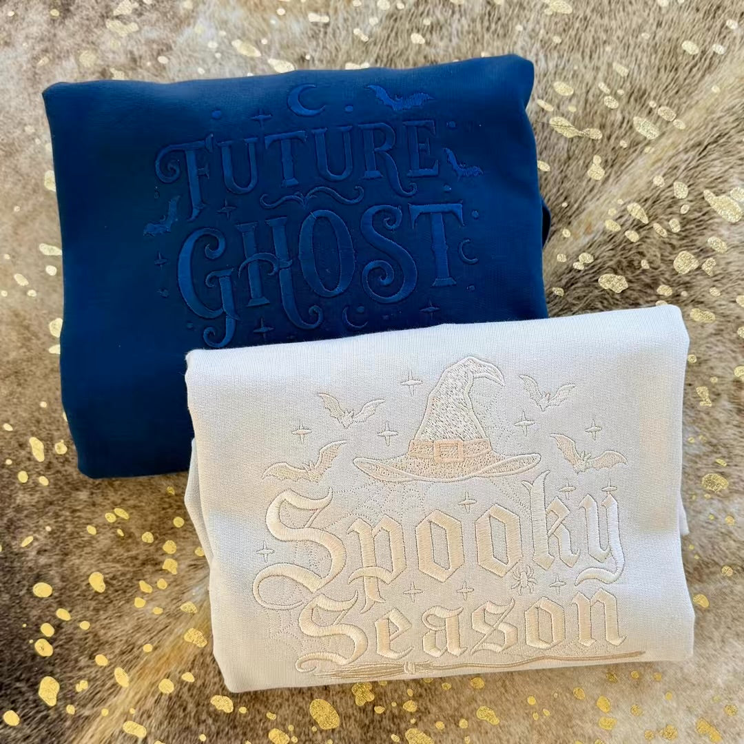 Embroidered Sweatshirt - Future Ghost Hoodie