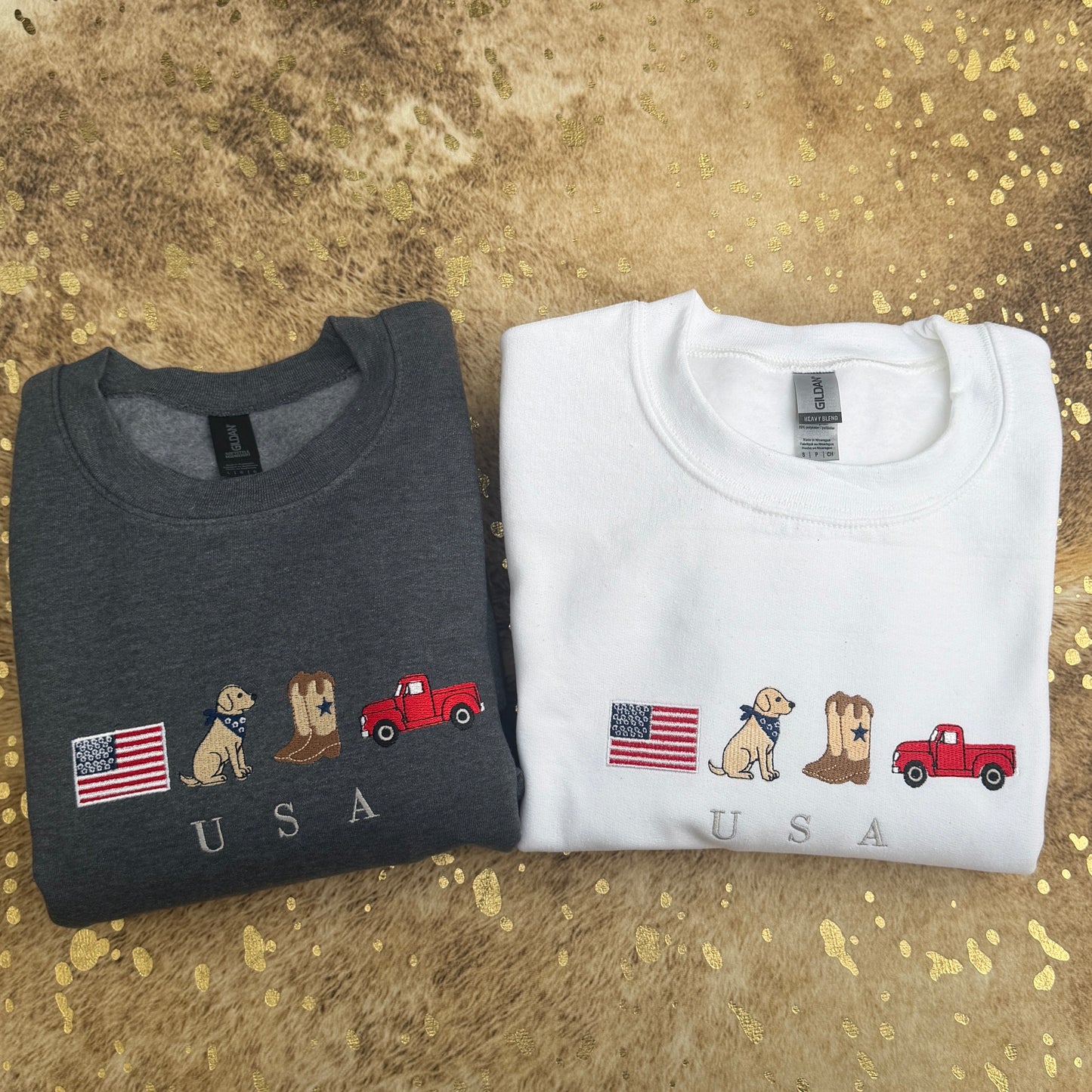 Embroidered Sweatshirt - Small Town USA