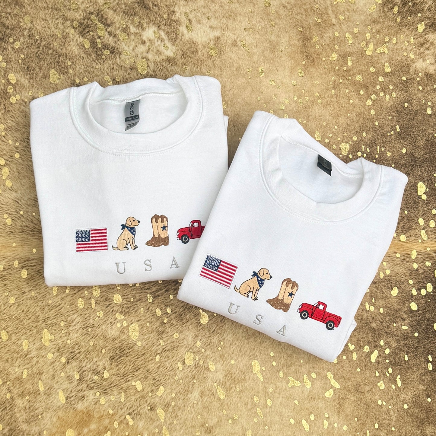Embroidered Sweatshirt - Small Town USA