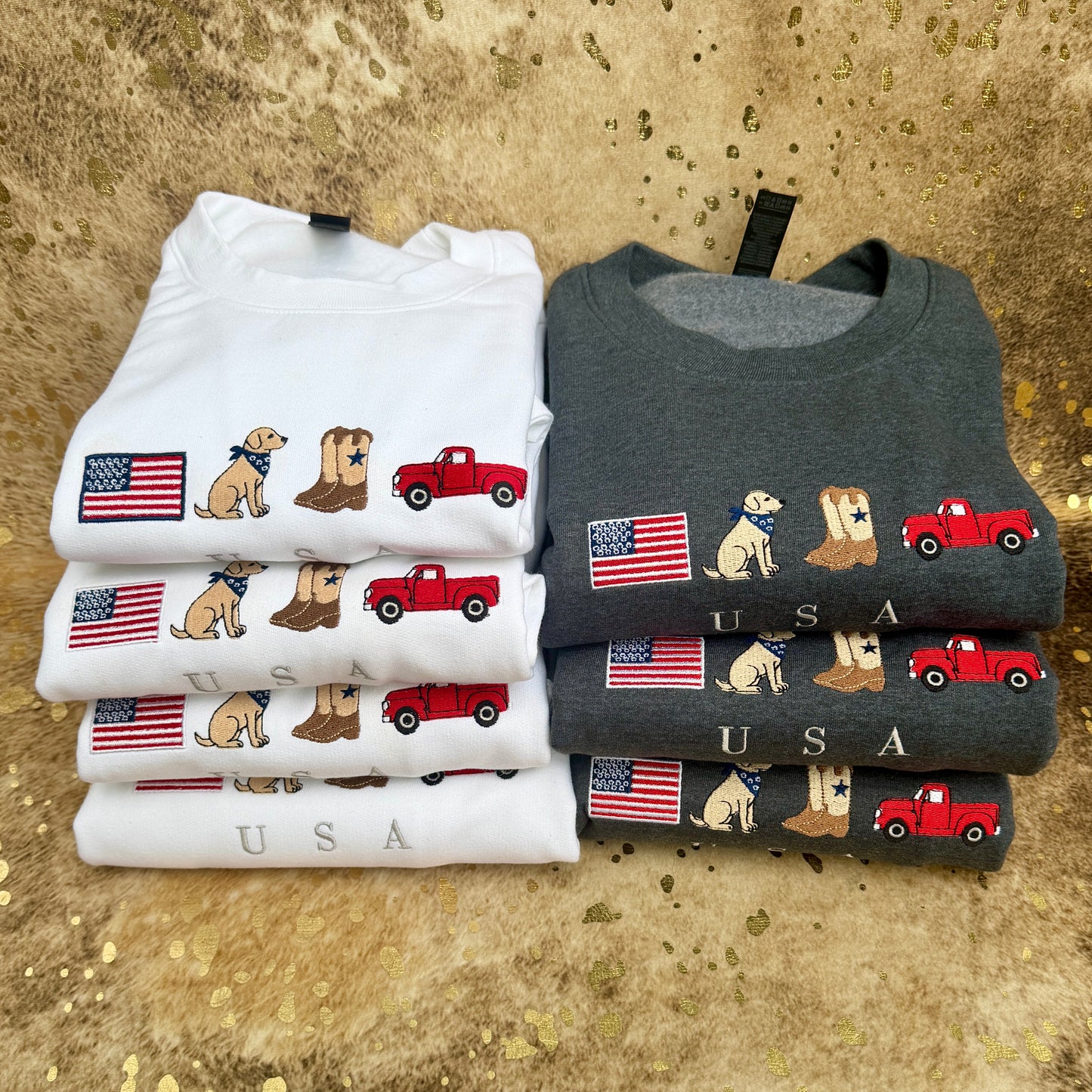 Embroidered Sweatshirt - Small Town USA