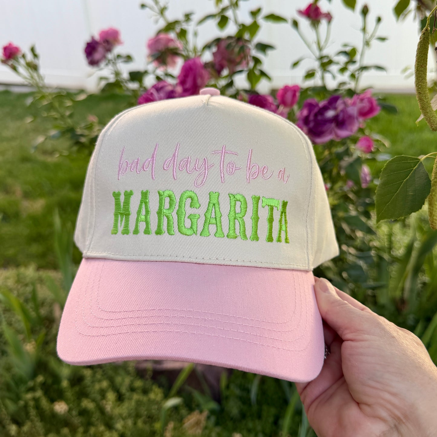 Embroidered Hats- bad day to be a MARGARITA
