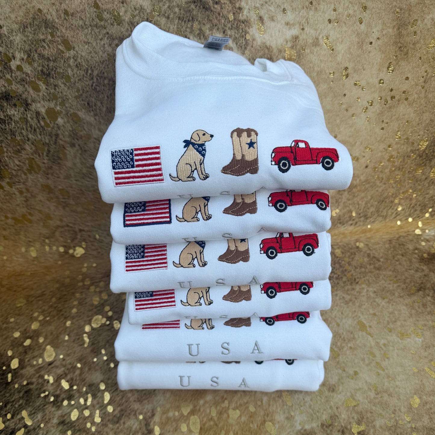 Embroidered Sweatshirt - Small Town USA