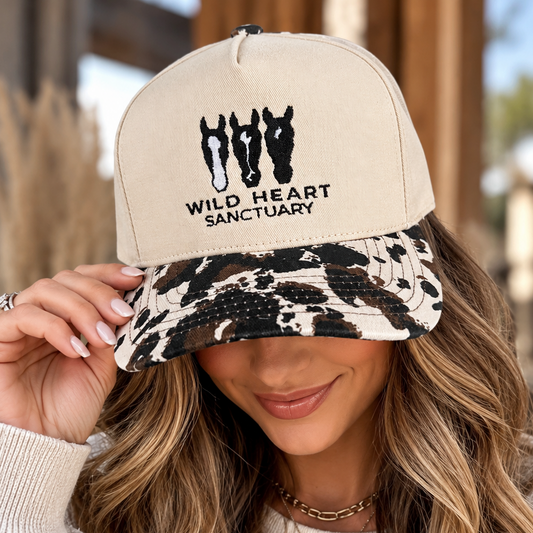 Embroidered Hats- Wild Heart Sanctuary Vintage Animal Trucker Hat