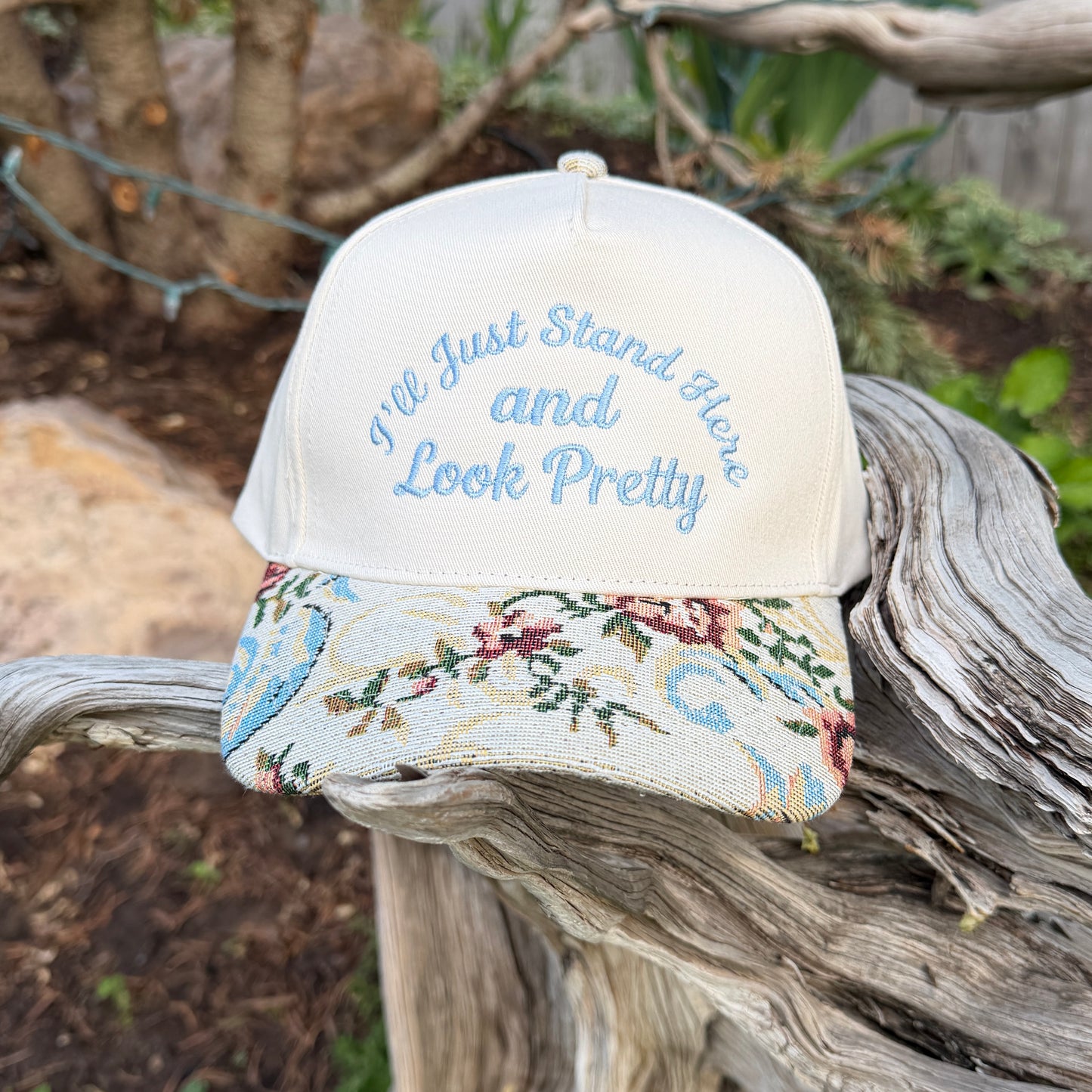 Embroidered Hats- I'll just stand here and look pretty