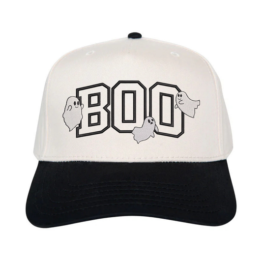 Embroidered Hats- BOO with Ghost