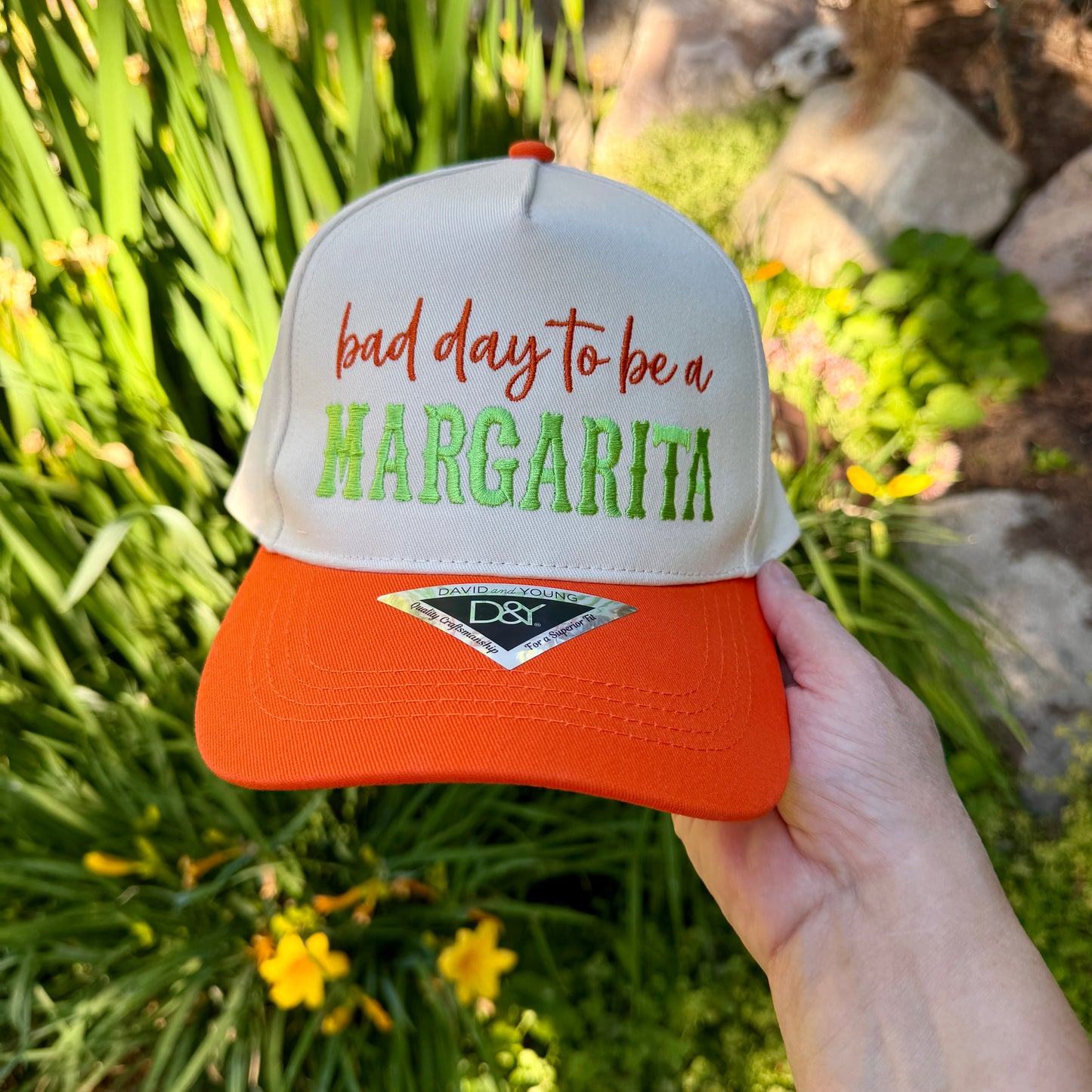 Embroidered Hats- bad day to be a MARGARITA