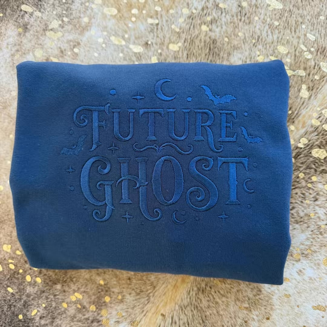 Embroidered Sweatshirt - Future Ghost Hoodie
