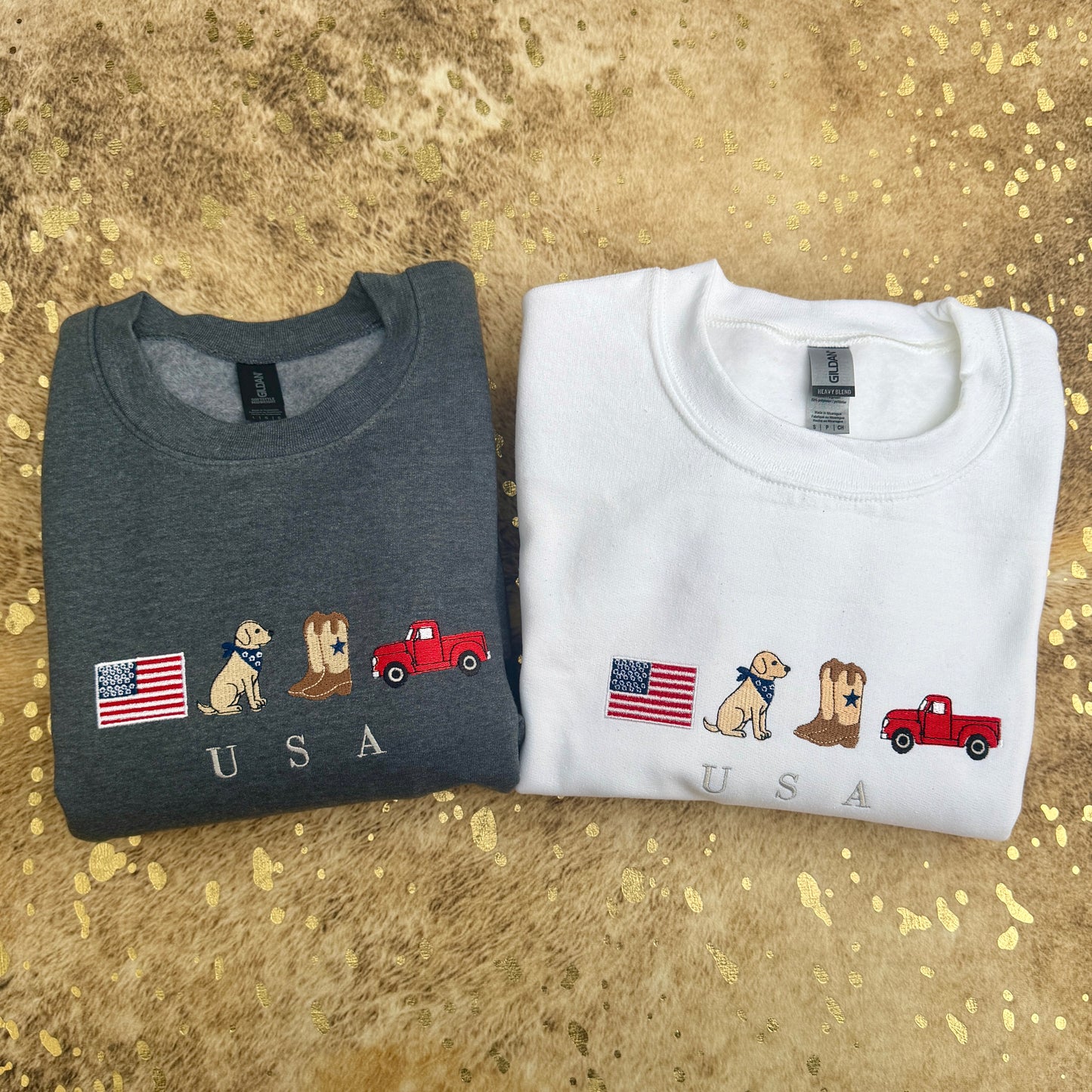 Embroidered Sweatshirt - Small Town USA