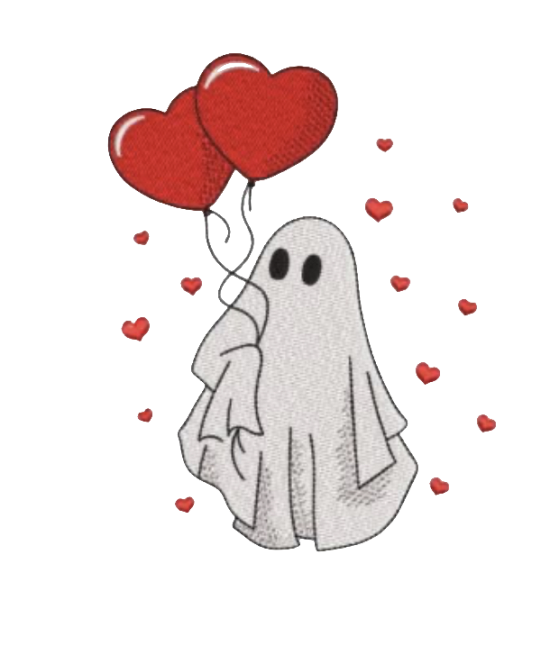 Embroidered Sweatshirt - Ghost Love