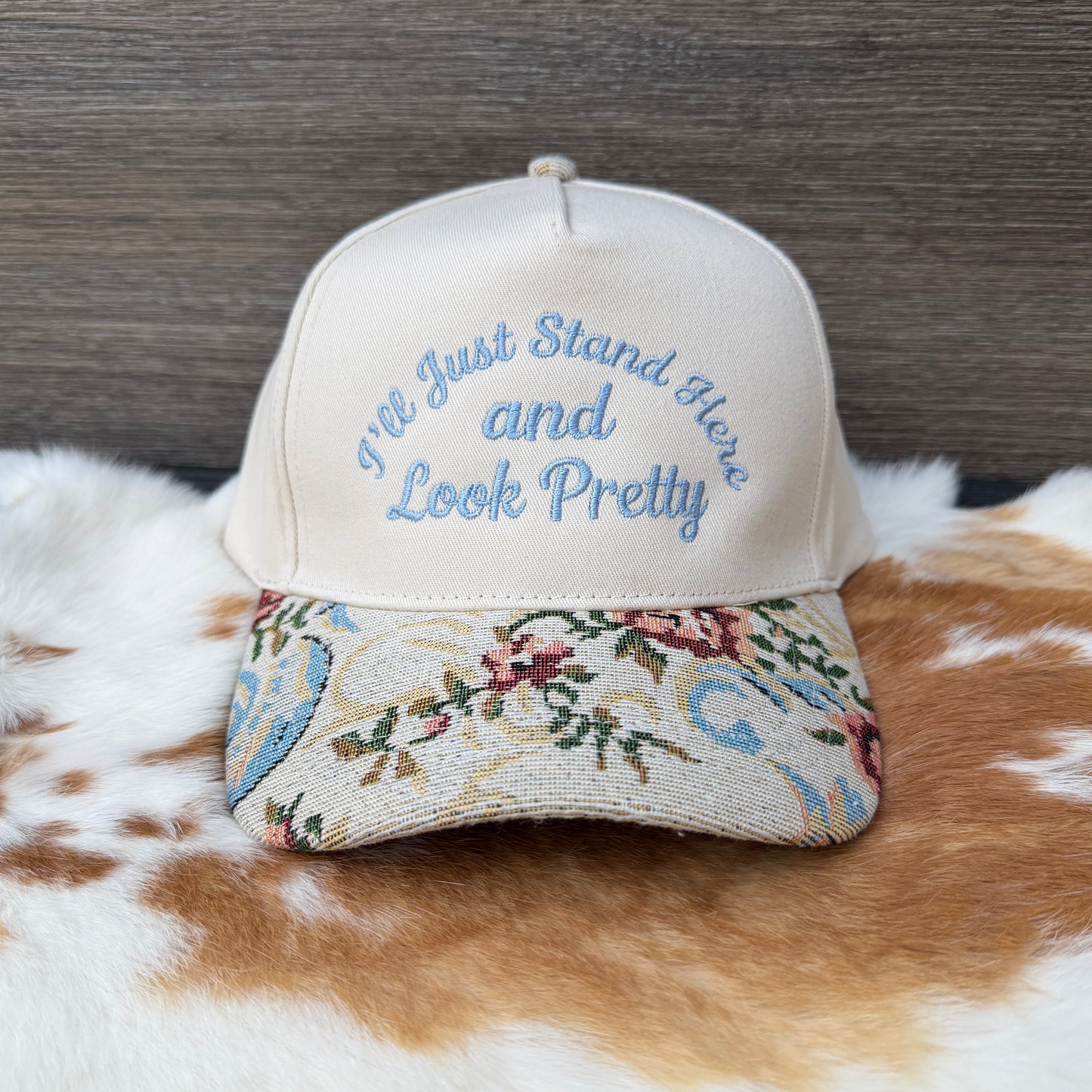 Embroidered Hats- I'll just stand here and look pretty