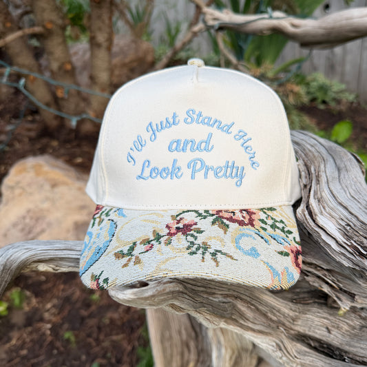Embroidered Hats- I'll just stand here and look pretty