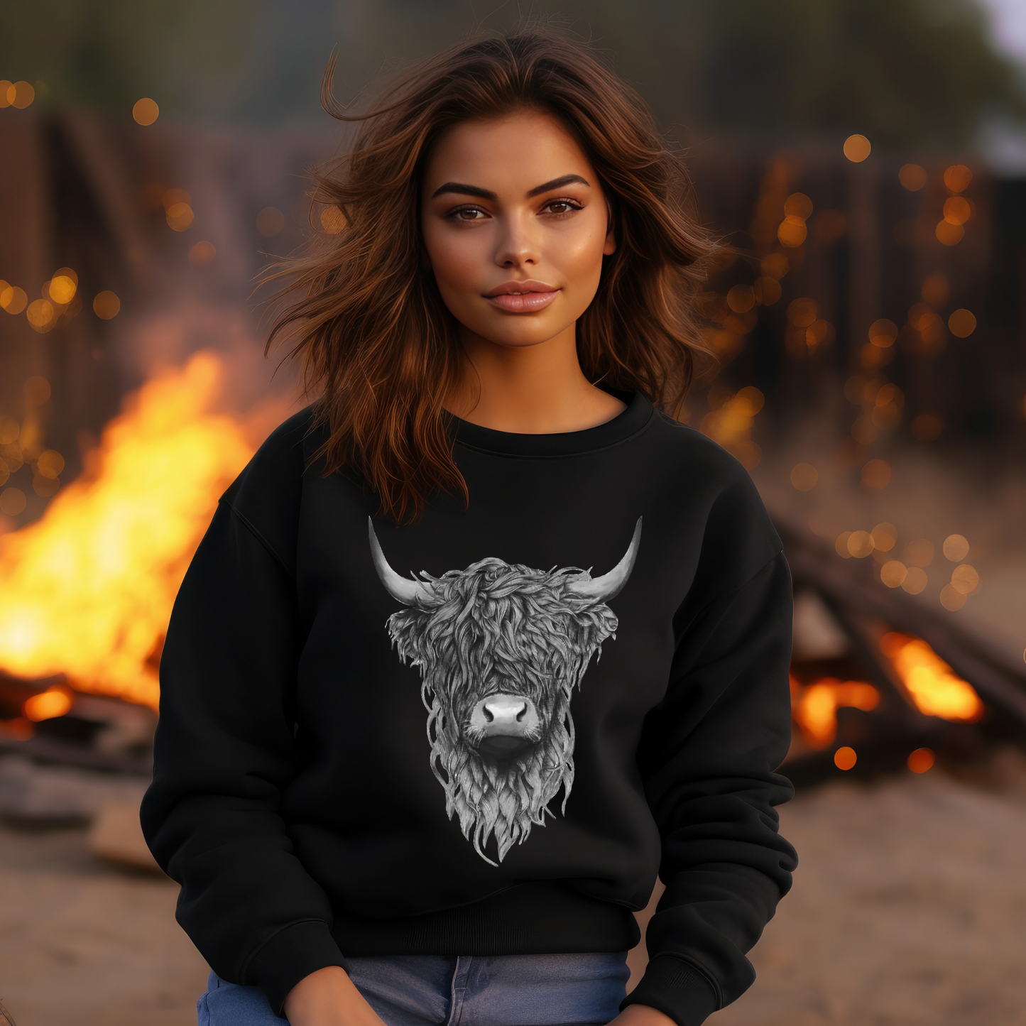 Teeshirt or Sweatshirt - Highlander Cow