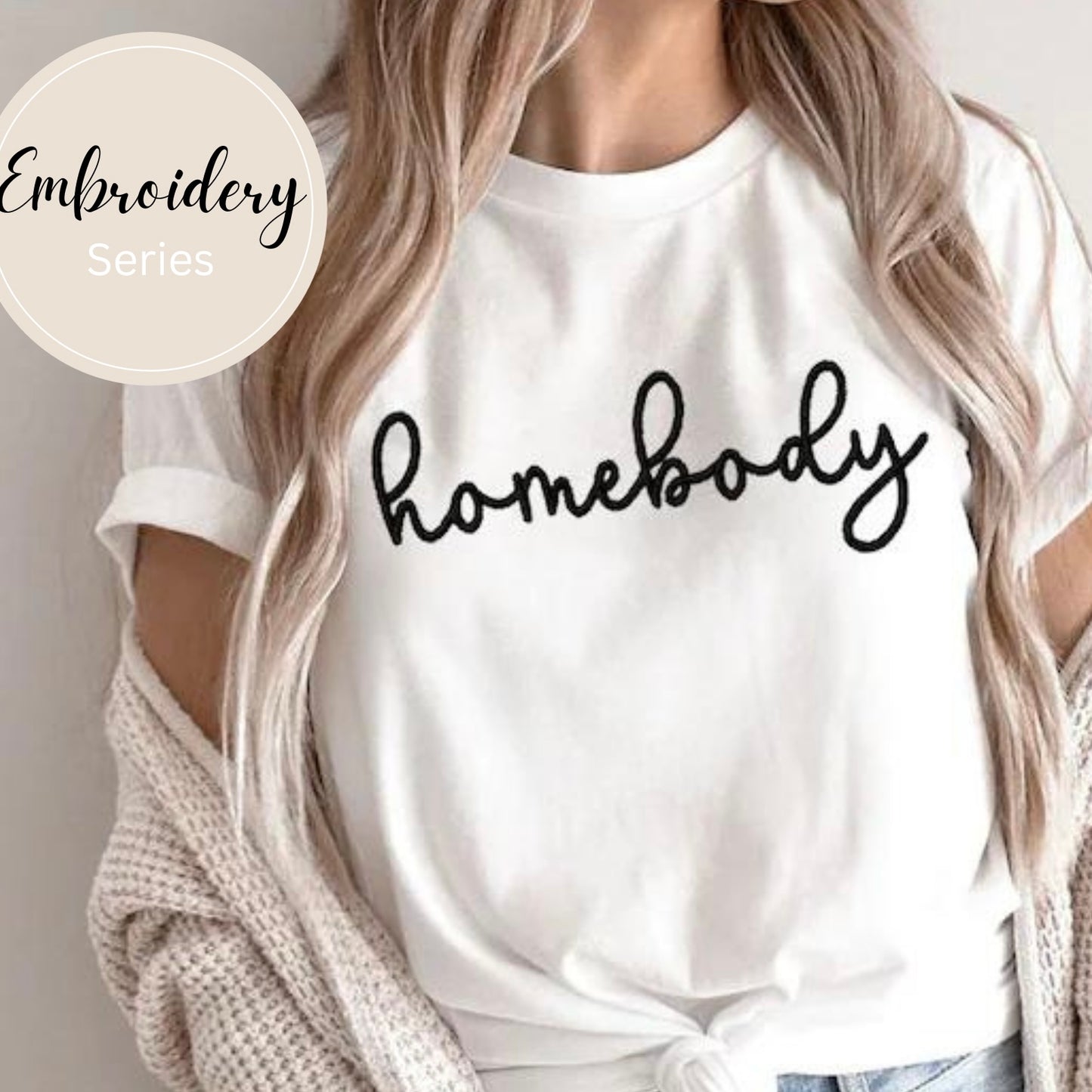 Embroidered Sweatshirt - Homebody